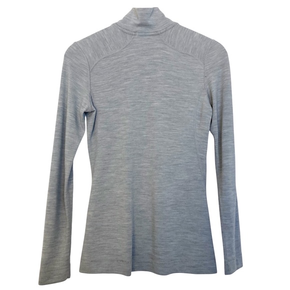 SMARTWOOL Classic All-Season Merino Base Layer 1/4 Zip Gray - Picture 10 of 10